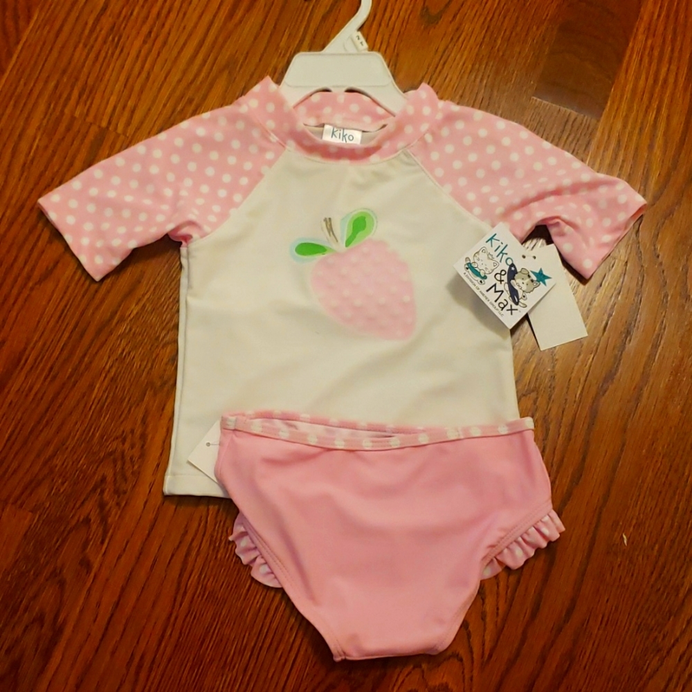 NWT girls 2 piece swim set